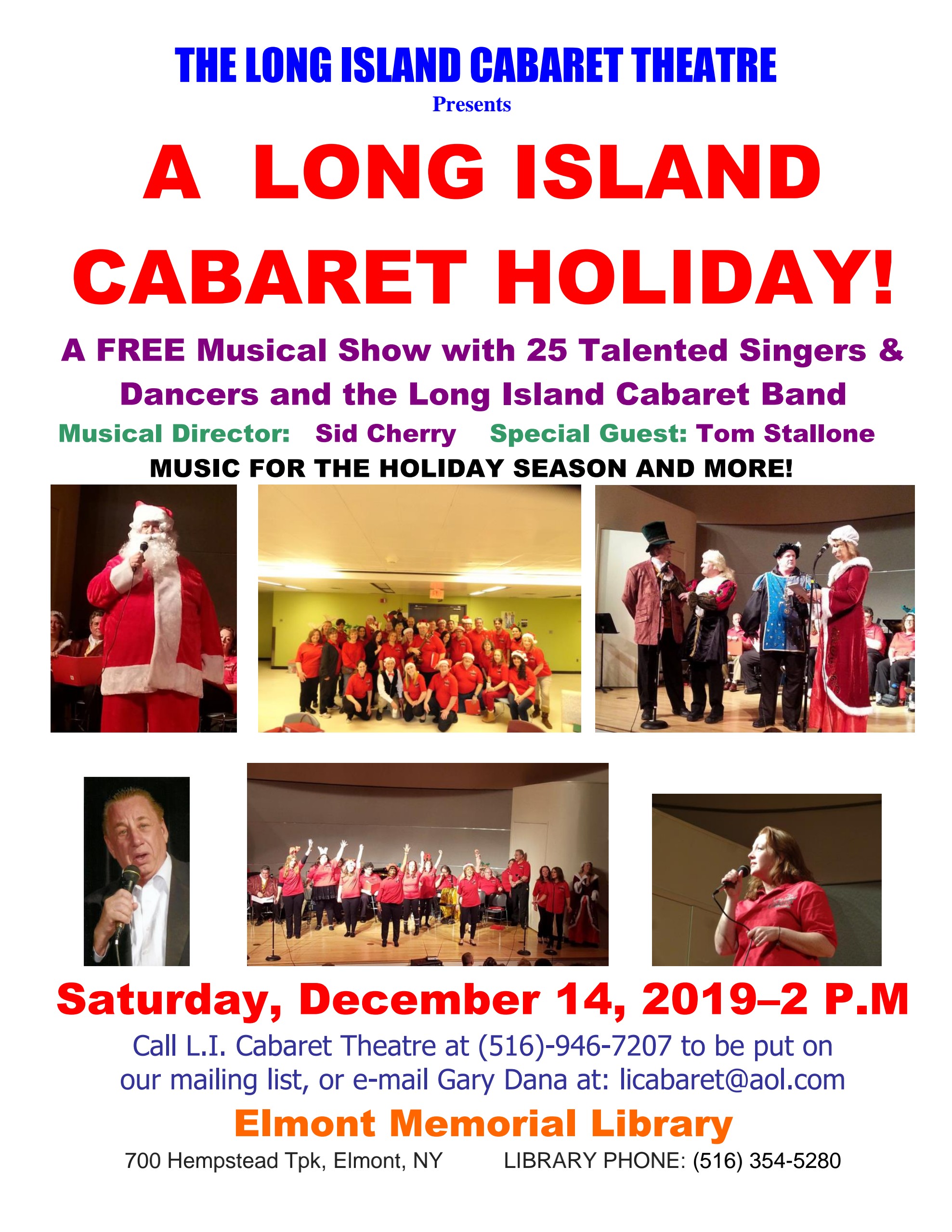 A Long Island Cabaret Holiday 12-19 Elmont Flyer 1